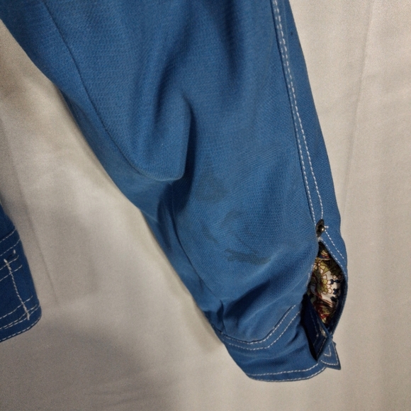 Ariat Women's S/P Blue Denim Western/ Southern Cowgirl Equestrian Bomber Jacket - Picture 3 of 11